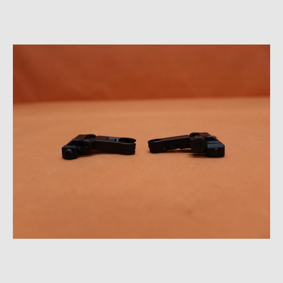 Visée Recknagel Era-Tac (T0541-2355) style HK, 1,35 mm de guidon, alu noir pour profil Picatinny, avec guidon rabattable