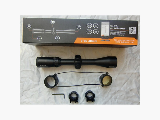 ZIELFERNROHR BUSHNELL BANNER 2, 3-9x40mm, ABSEHEN: QUICK BALLISTIC RETICLE SFP, INCL. MONTAGERINGEN!