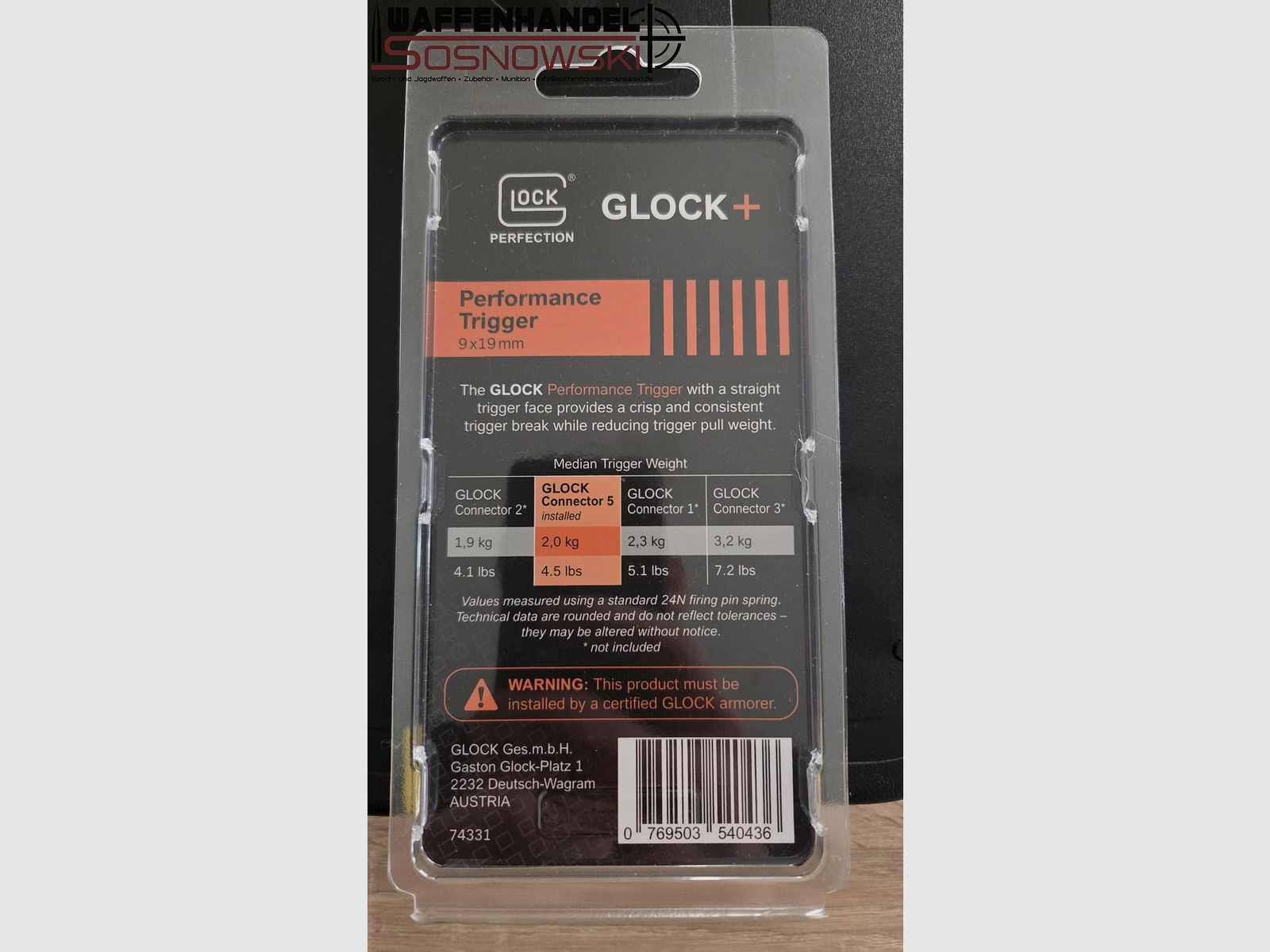 Glock Performance Abzug Gen4/5 9x19mm