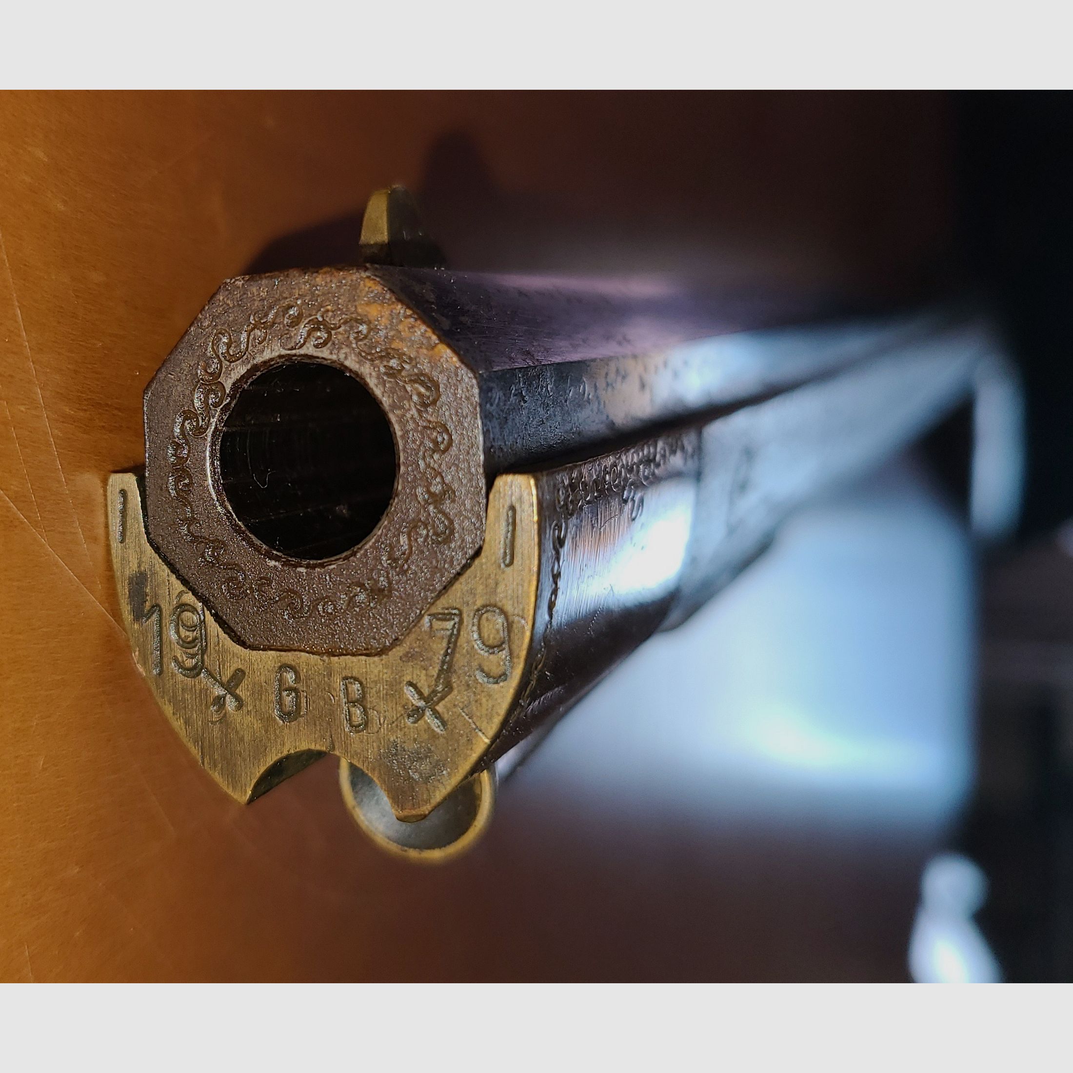 CARGADOR DELANTERO RIFLE / cal. 45 / PÓLVORA NEGRA / 6B / MADERA / B13102 / DEFECTUOSO