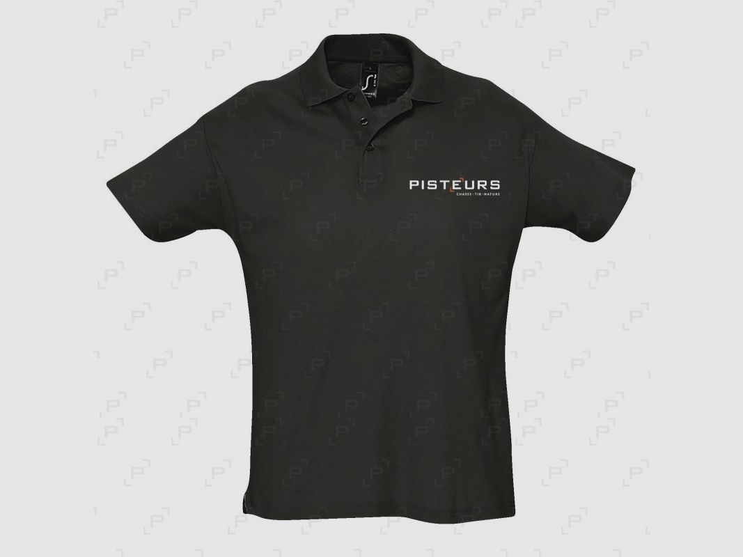 Polo Herren PISTEURS SUMMER schwarz, Bild 1 von 2