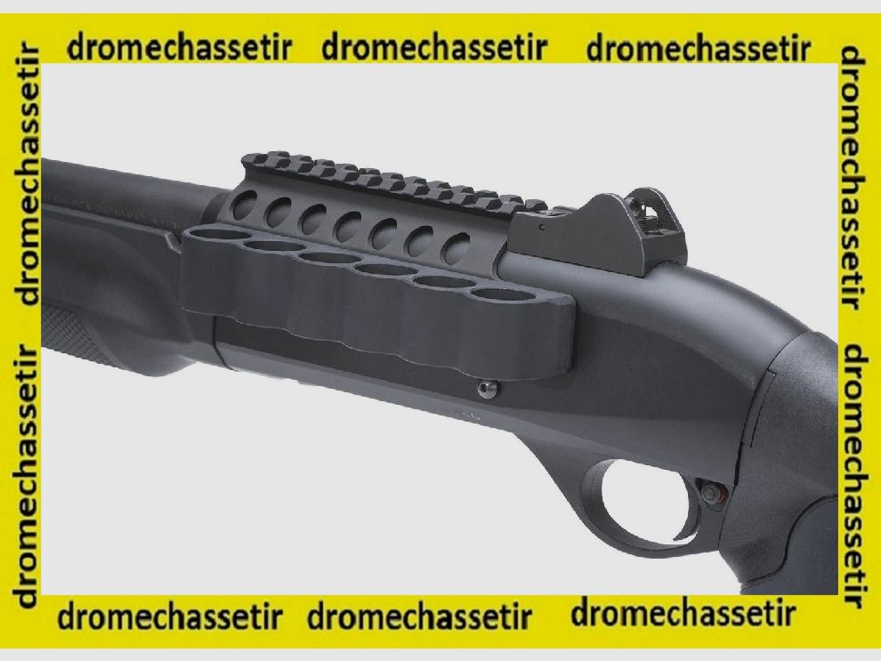 Rail picatinny cintura per cartucce 6 colpi, per Benelli M2 nera 91220, immagine 3 di 3