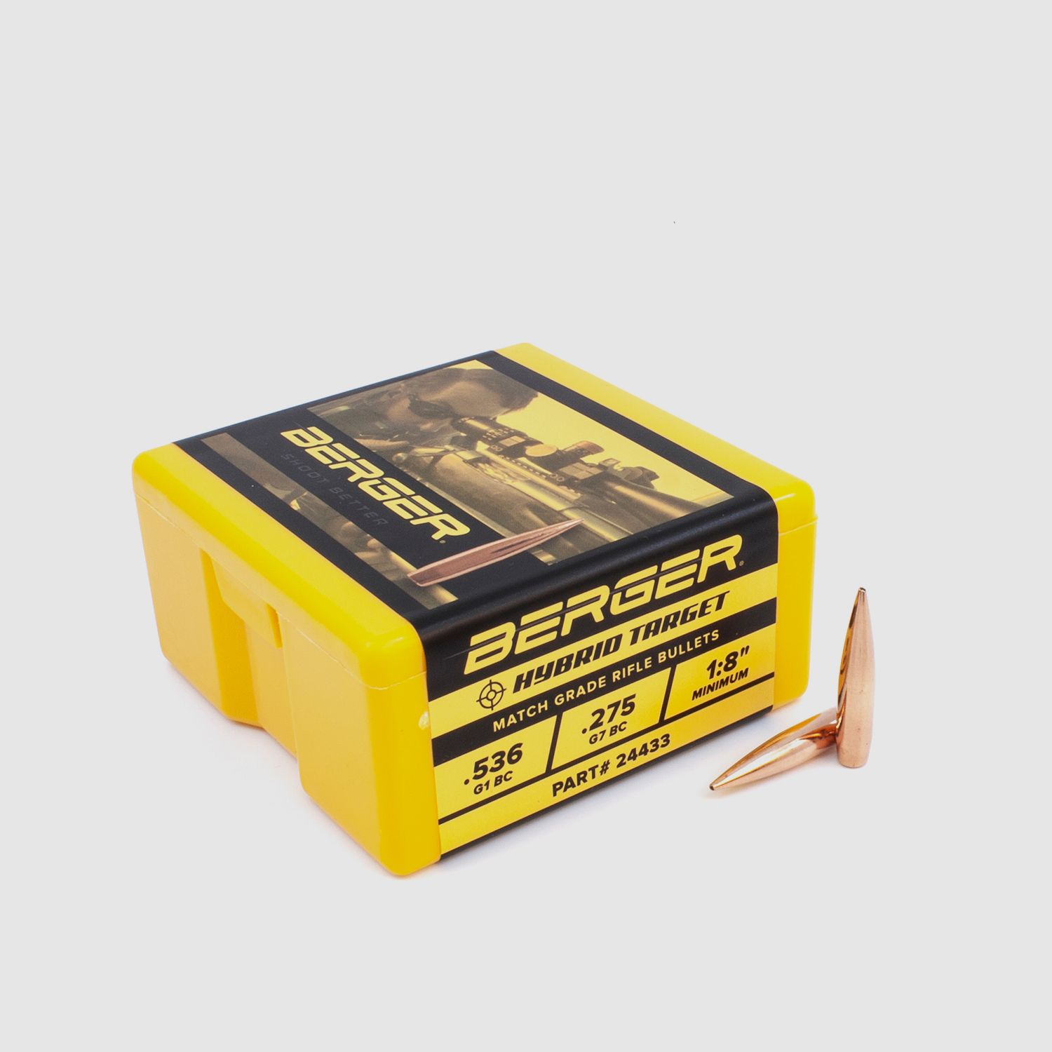 Berger Geschoss 6mm/.243 Hybrid Target 105GR 100 Stück