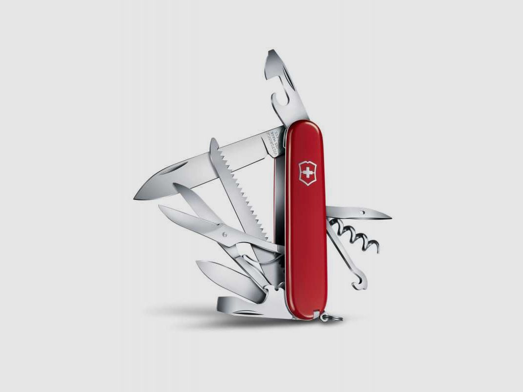 Victorinox Offiziersmesser, Huntsman, rot, 15 Funktionen