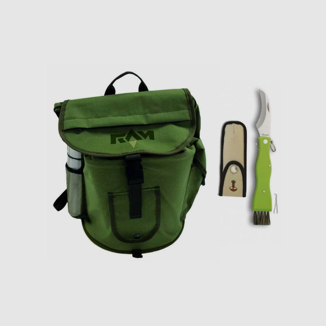 PADDENSTOELEN RUGZAK KIT RAM + Mes, afbeelding 1 van 2