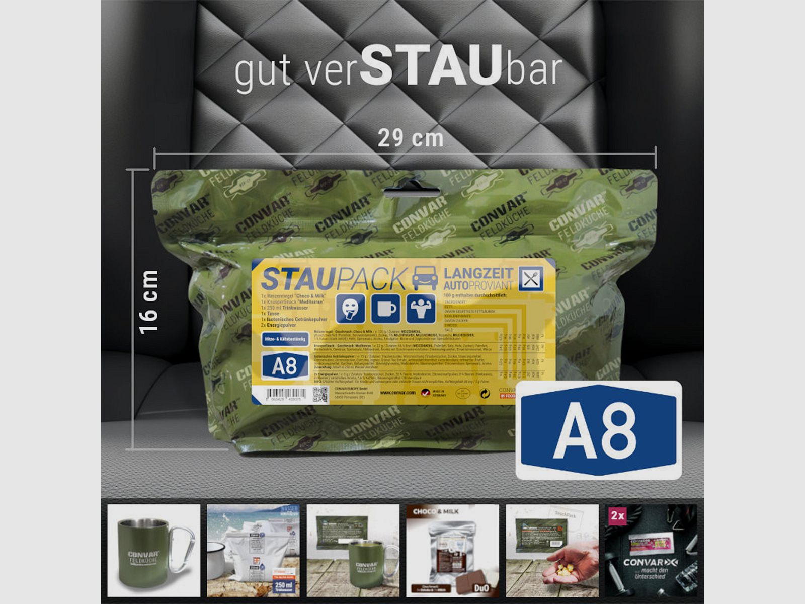 Ration d'urgence Staupack A8