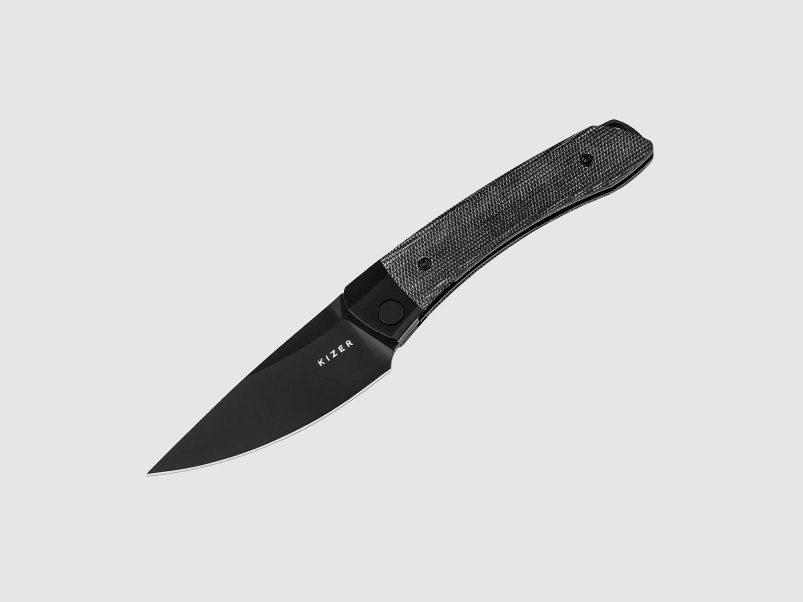 Kizer Mini Momo 154CM Aluminum & Micarta All Black