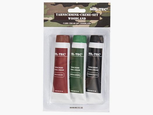 Set de 3 tubos de pintura facial camo Set 3