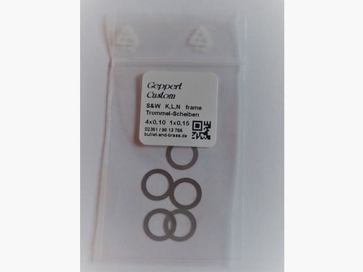 Geppert Custom S&W Trommelschijven Shim K-L-N frame