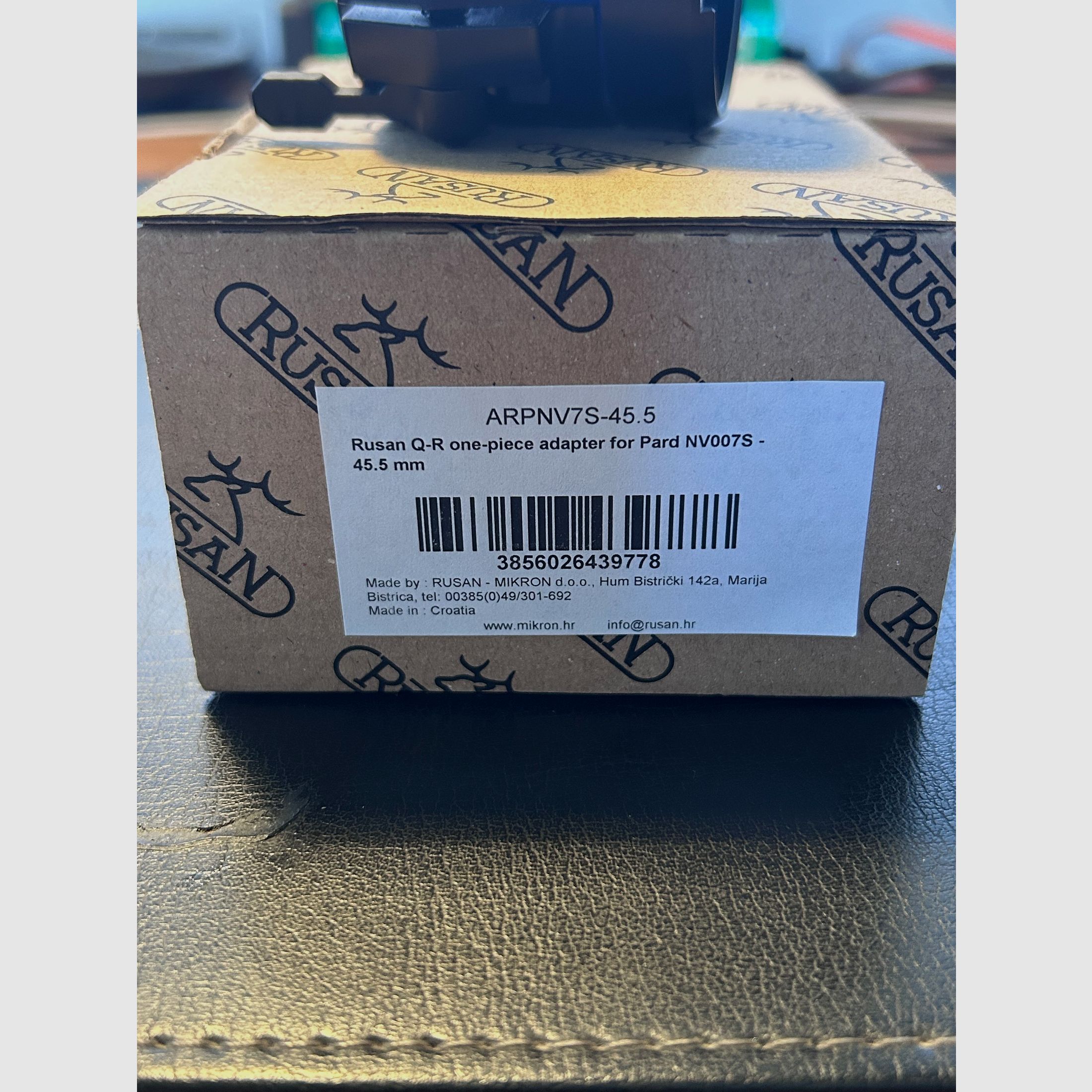 Rusan Q-R Adaptador rápido 45.5mm para PARD NV007S/SP/SP-LFR