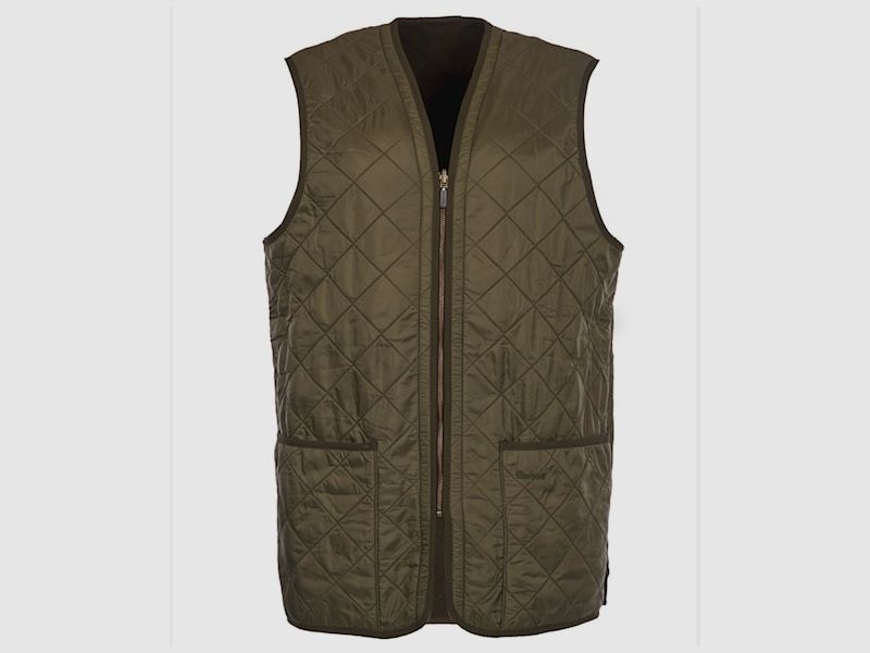 BARBOUR POLARQUILT WAISTCOAT/ZIP-IN LINER olive, afbeelding 1 van 2