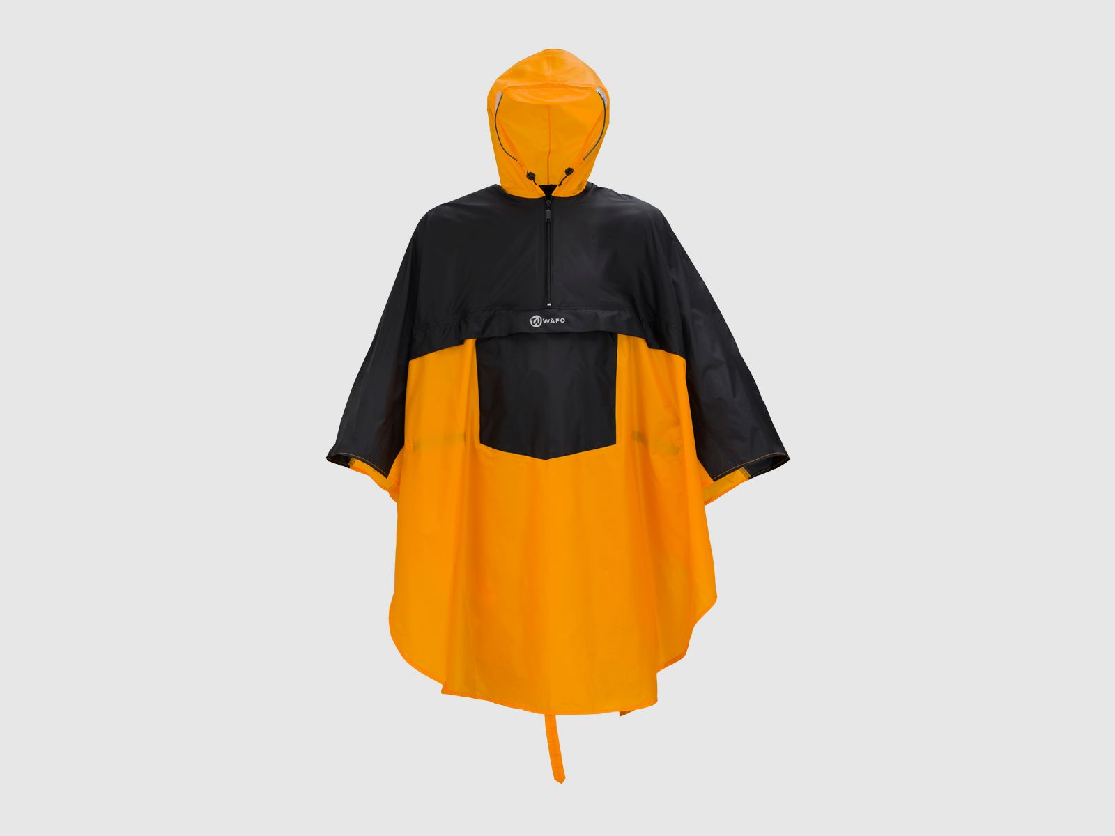 WÄFO Universalponcho Tirol Erwachsene M Orange/Schwarz