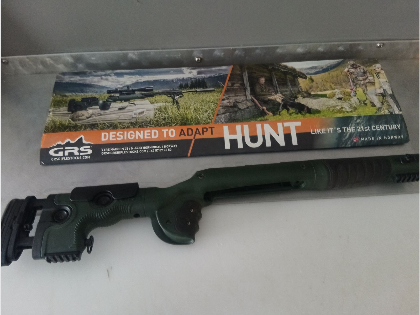 GRS Bifrost stock for Tikka T3/T3X LH Green for left-handed users