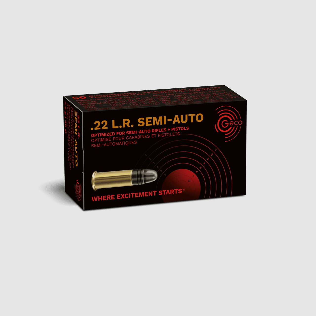 Geco .22 lfB Semi-Auto - 50 pieces