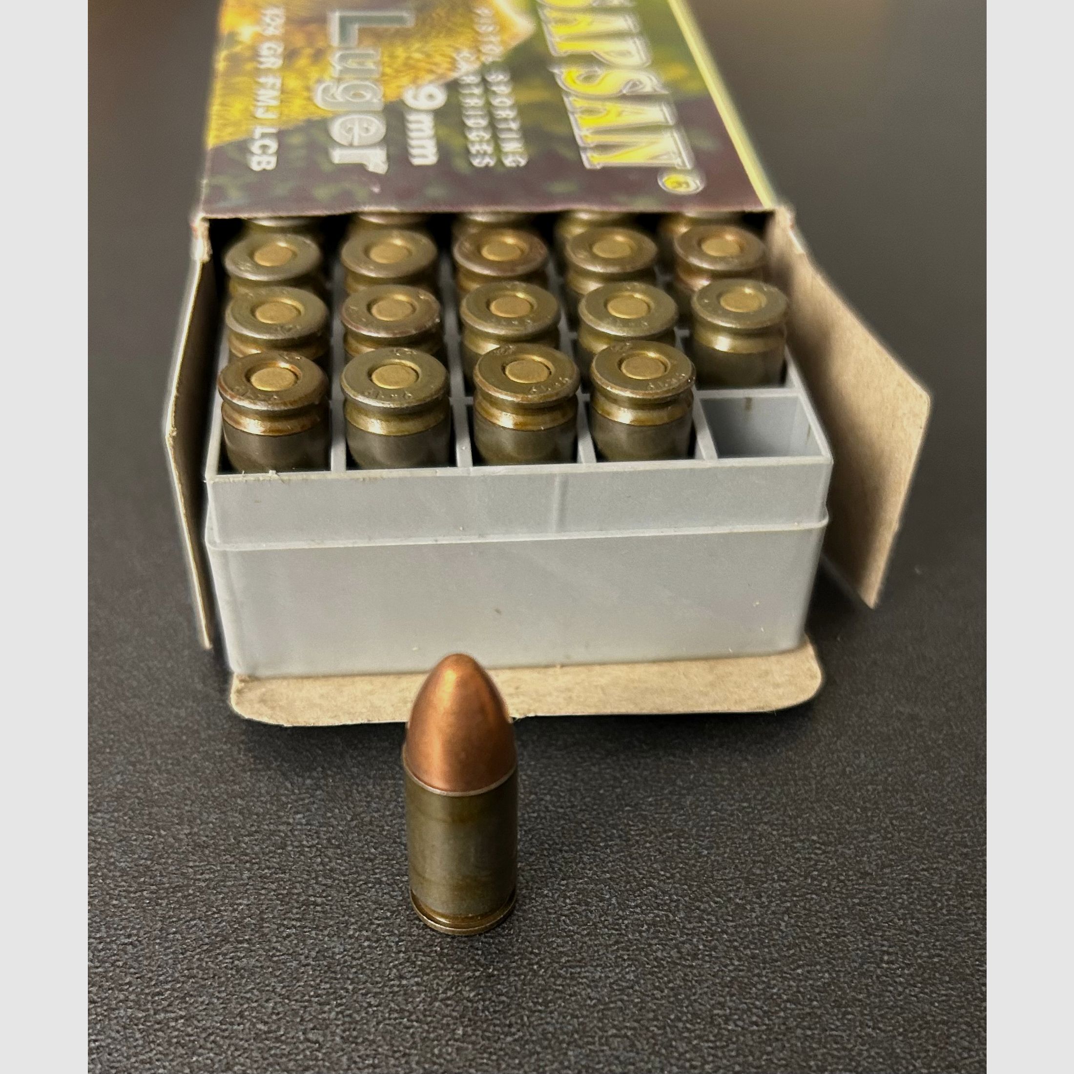 9 mm Luger 124 gr FMJ   SAPSAN