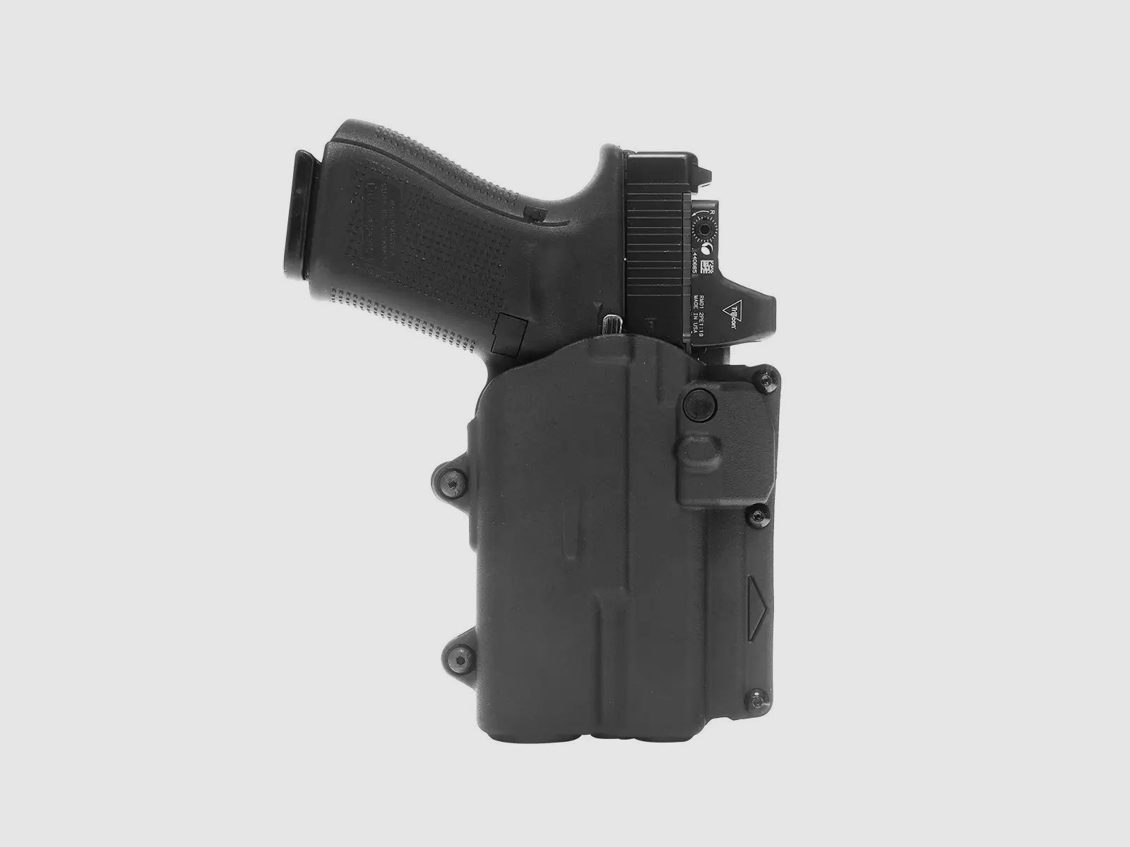Rapid Force Level II dienstholster voor Glock 19/45 MOS – vergrendelende riemlus – compact licht, afbeelding 1 van 5