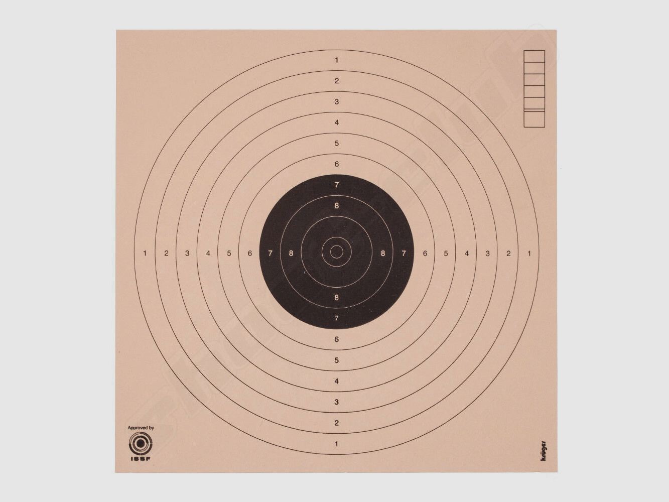 shoot-club GmbH Zielscheiben 17 x 17 cm für Luftgewehr und Luftpistole -