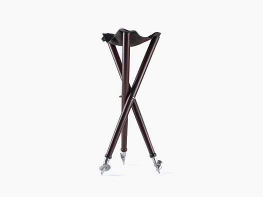 WOODEN TRIPOD STOOL WITH STEEL POINTS