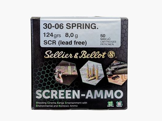 S&B .30-06 Spring Screen-Ammo SCR Cynk 124 gr 50 strzałów