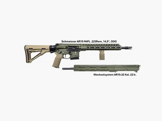 Schmeisser AR15 M4FL SET .223Rem, 14,5", ODG