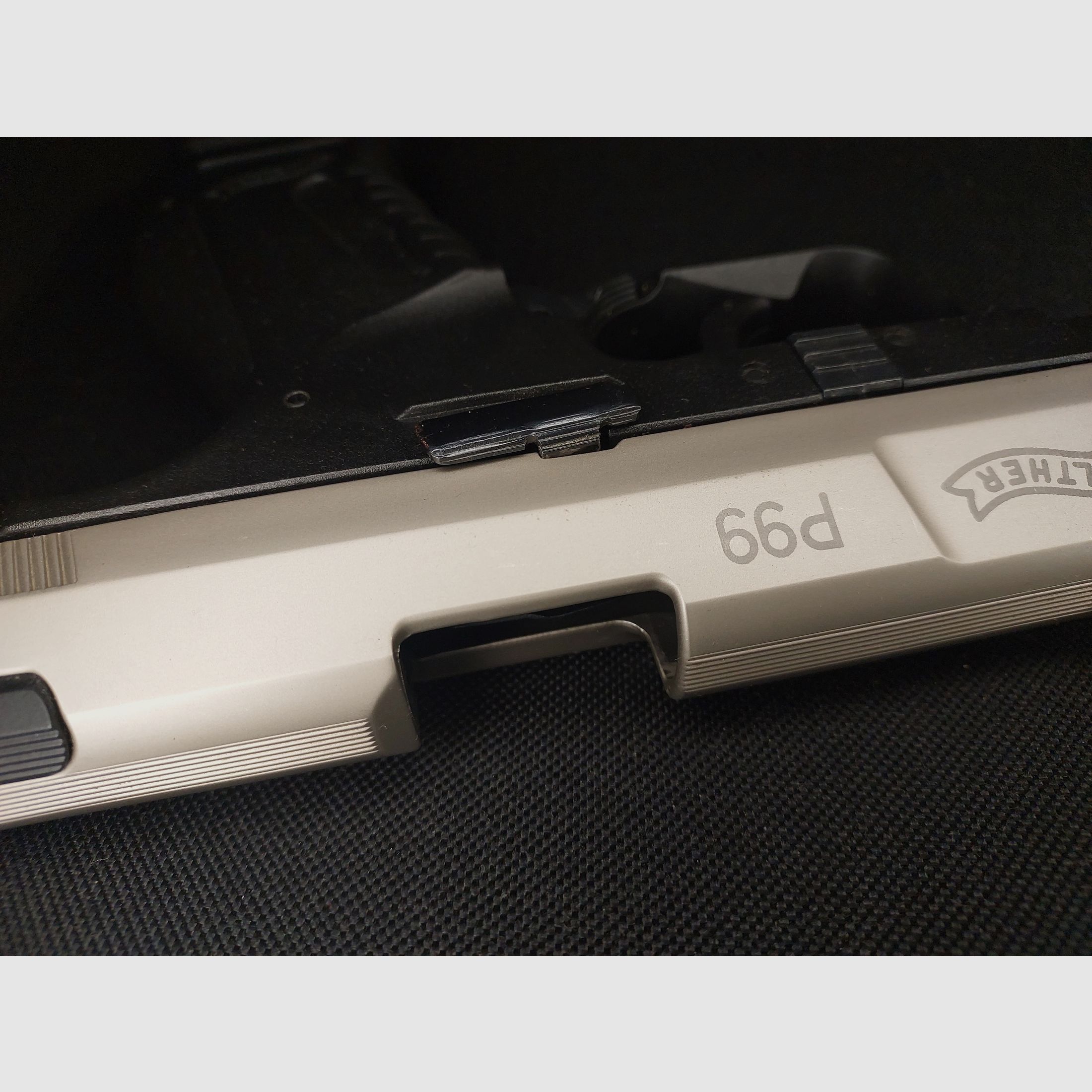 Pistola a salve Walther P99 9mm P.A.K. bicolore (762) con fondina Fidragon