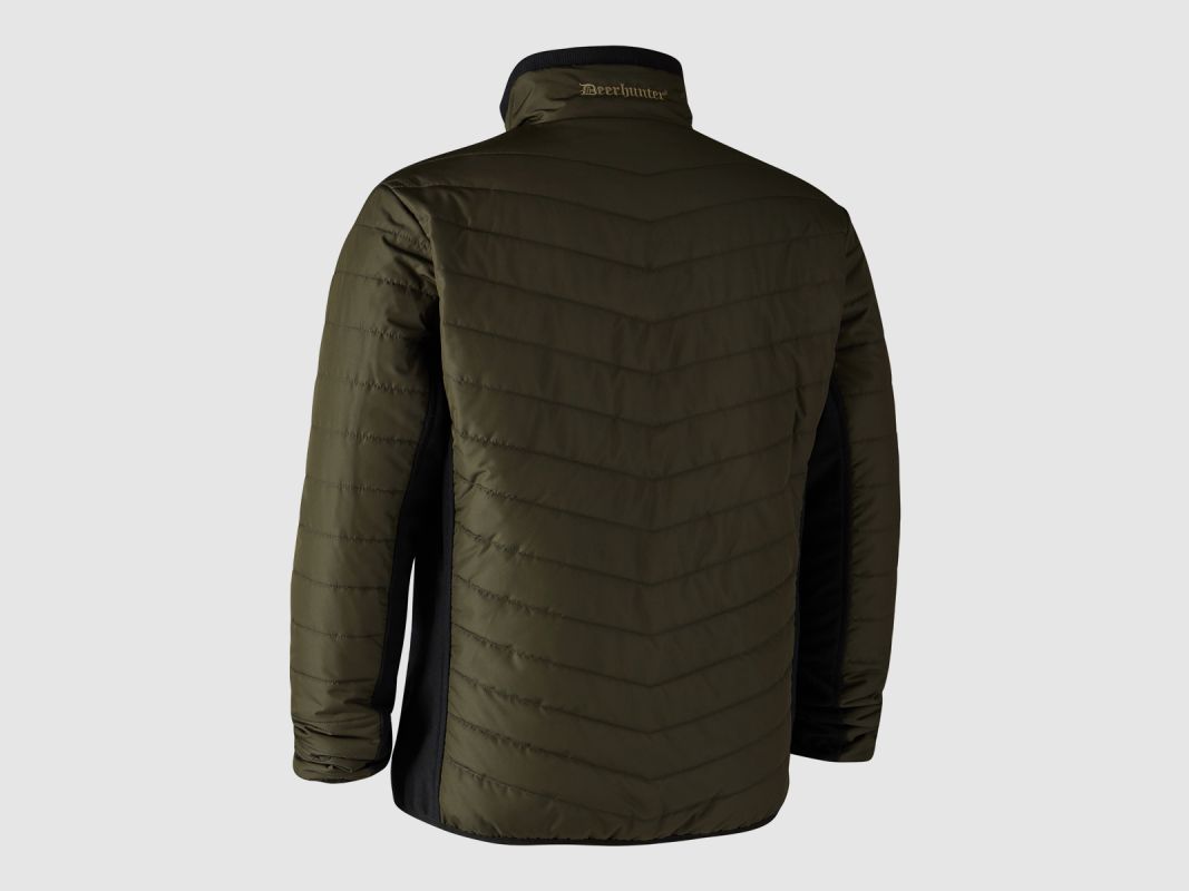 Deerhunter Herren Jacke Moor wattierte Jacke mit Softshell Adventure Green