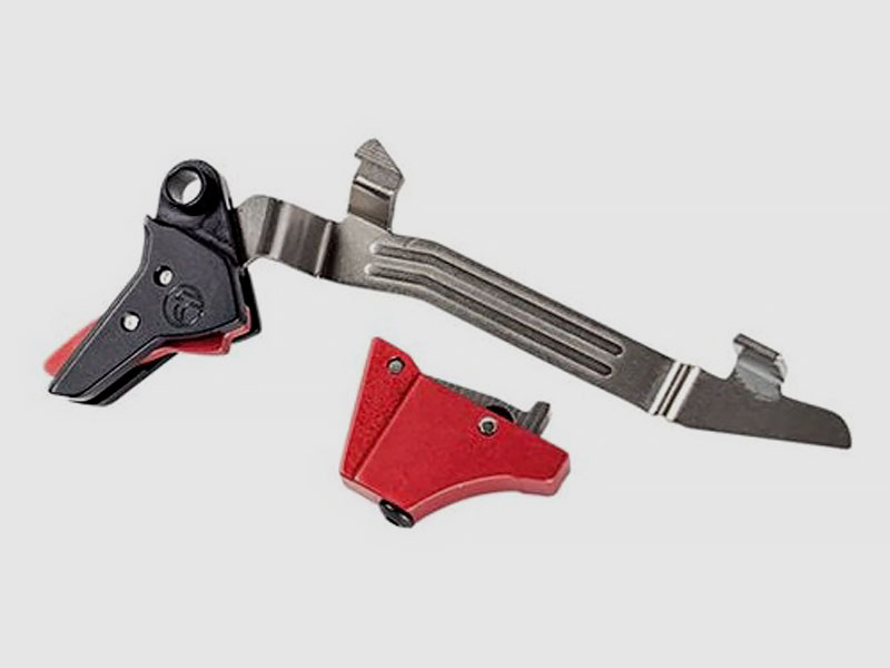 TIMNEY GLOCK Alpha Competition Trigger, RED for Gen5 (Small Frame)