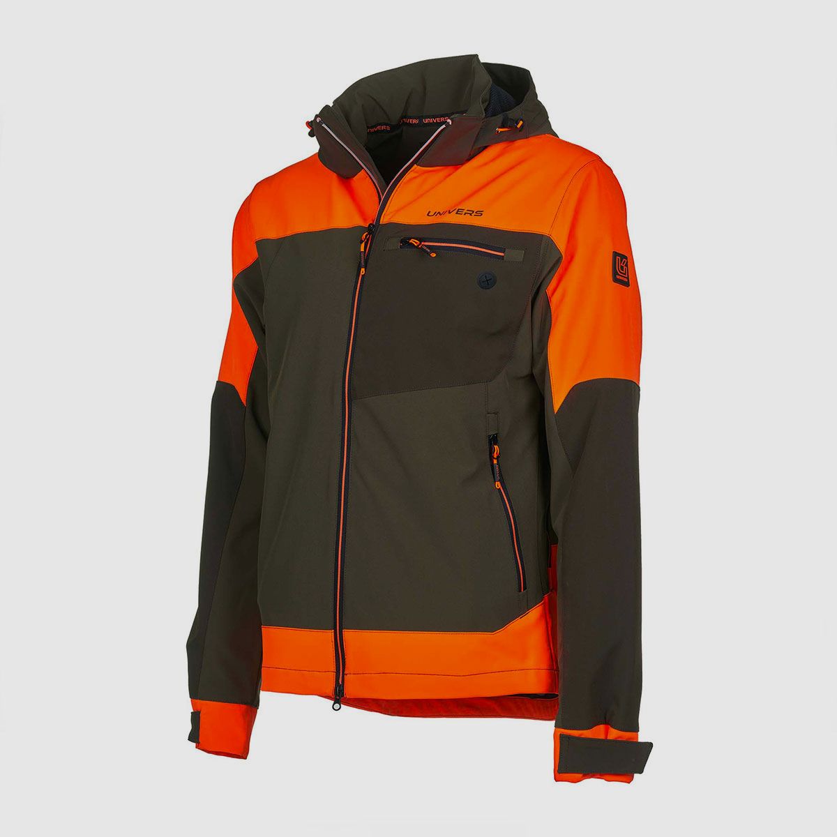 UNIVERS – CHAQUETA DE CAZA SOFTSHELL PREDAZZO U-TEX VERDE/NARANJA, imagen 2 de 5