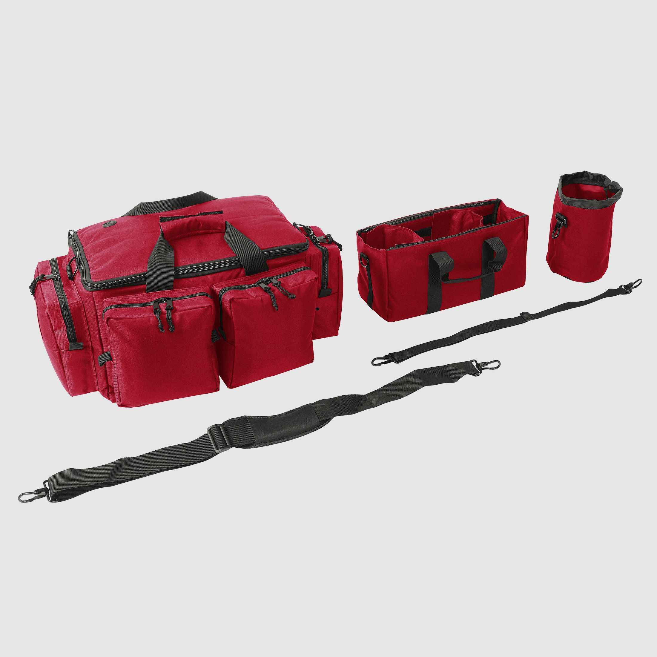 ahg-Anschütz Range Bag voor handvuurwapens en accessoires (rood)
