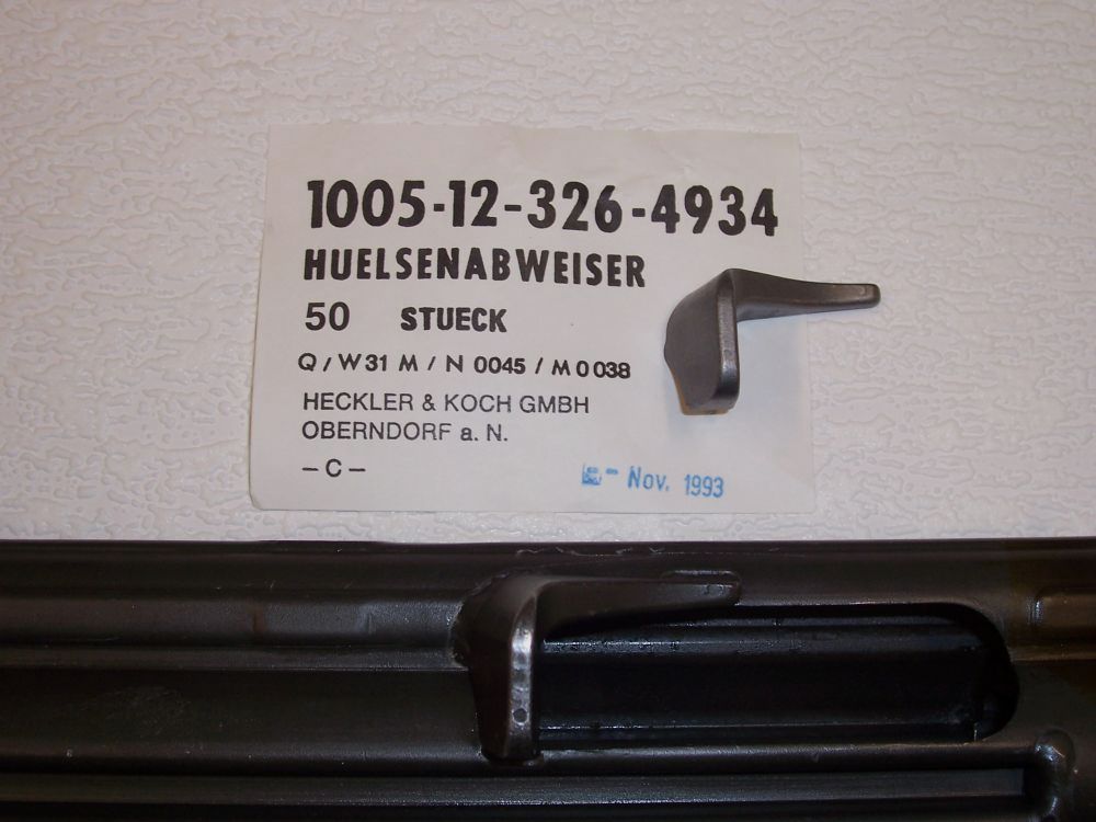 Heckler & Koch SAR M41, G3, MP5, PSG1, espulsore di cartucce NUOVO H&K Heckler und Koch GmbH Oberndorf a.N.
