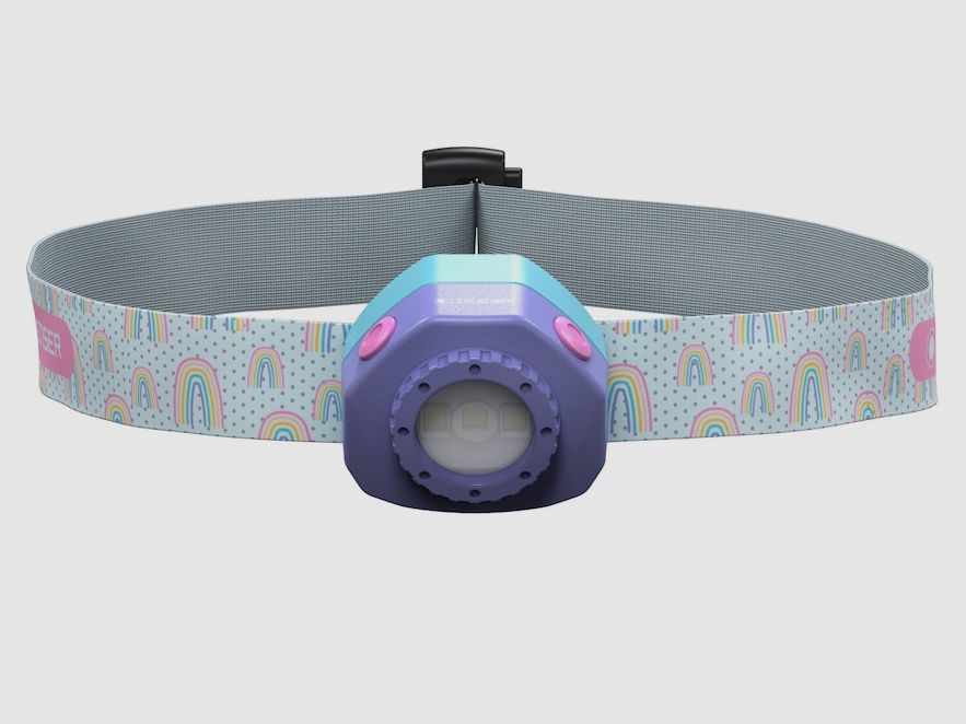 Ledlenser 502536 Lampada frontale per bambini KIDLED4R viola 40 Lumen