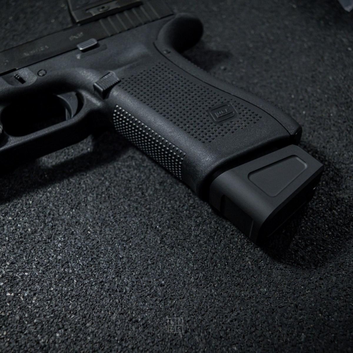 FTCS – Vergrote magazijnbodem voor Glock 17-pistolen – +3 – Zwart – Nr. 33, afbeelding 5 van 6