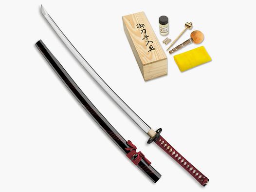 MAGNUM RED SAMURAI sword with a lot of accessories