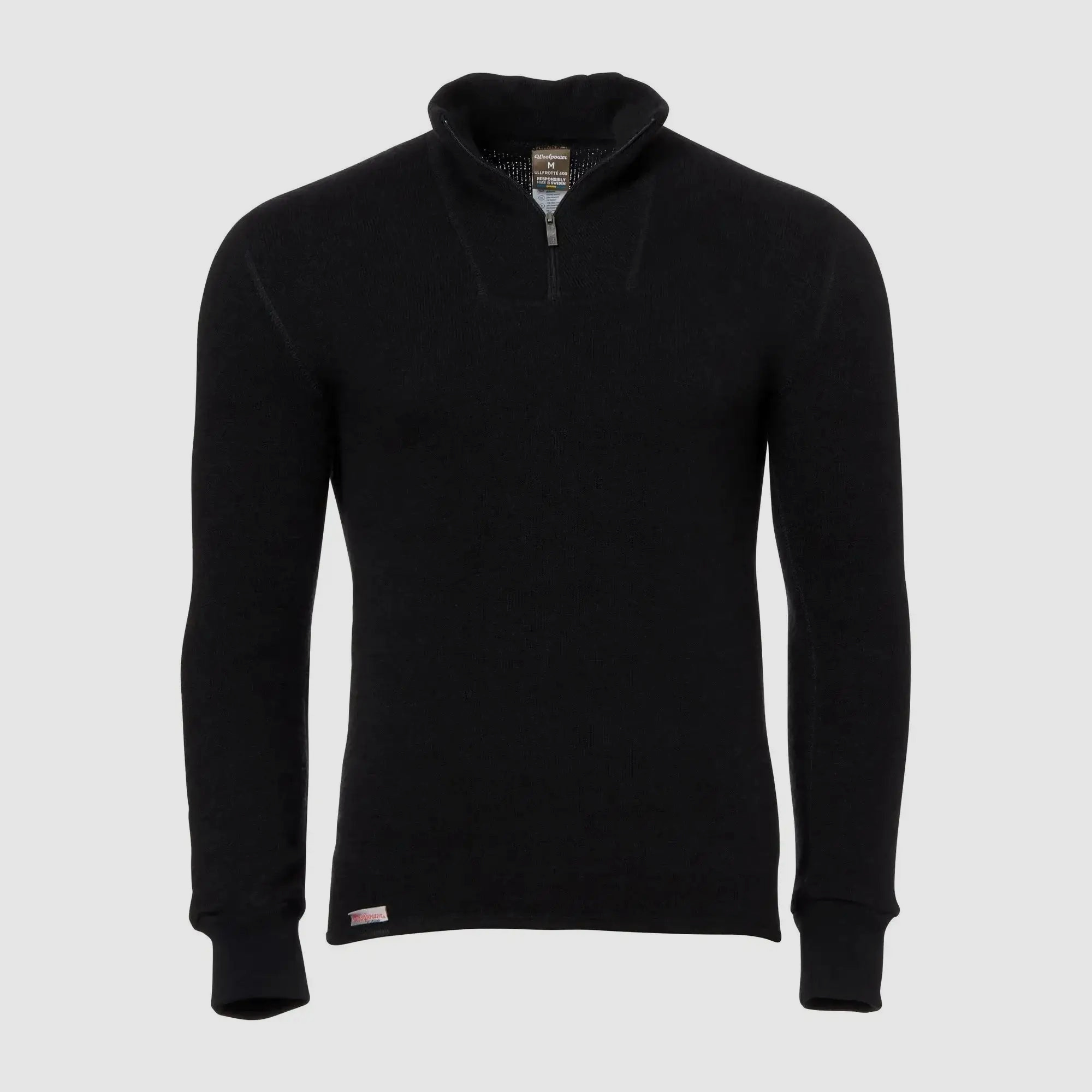 Woolpower Woolpower Maglione a collo alto con zip 400 - Pine Green / S Uomo