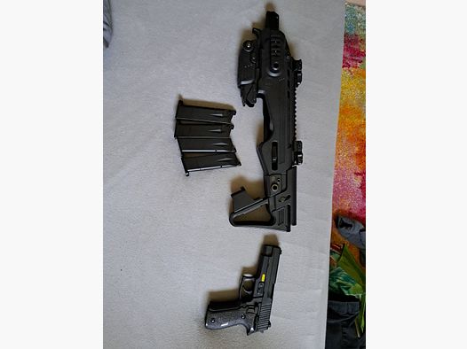 WE P226 GBB mit Carabine Kit