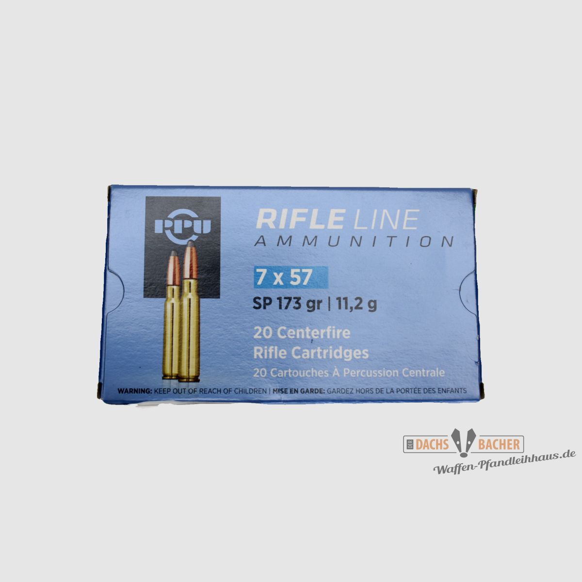 PPU Privi Partizan 7,5x57 11,2g/173gr SP Teilmantel 20 Schuß