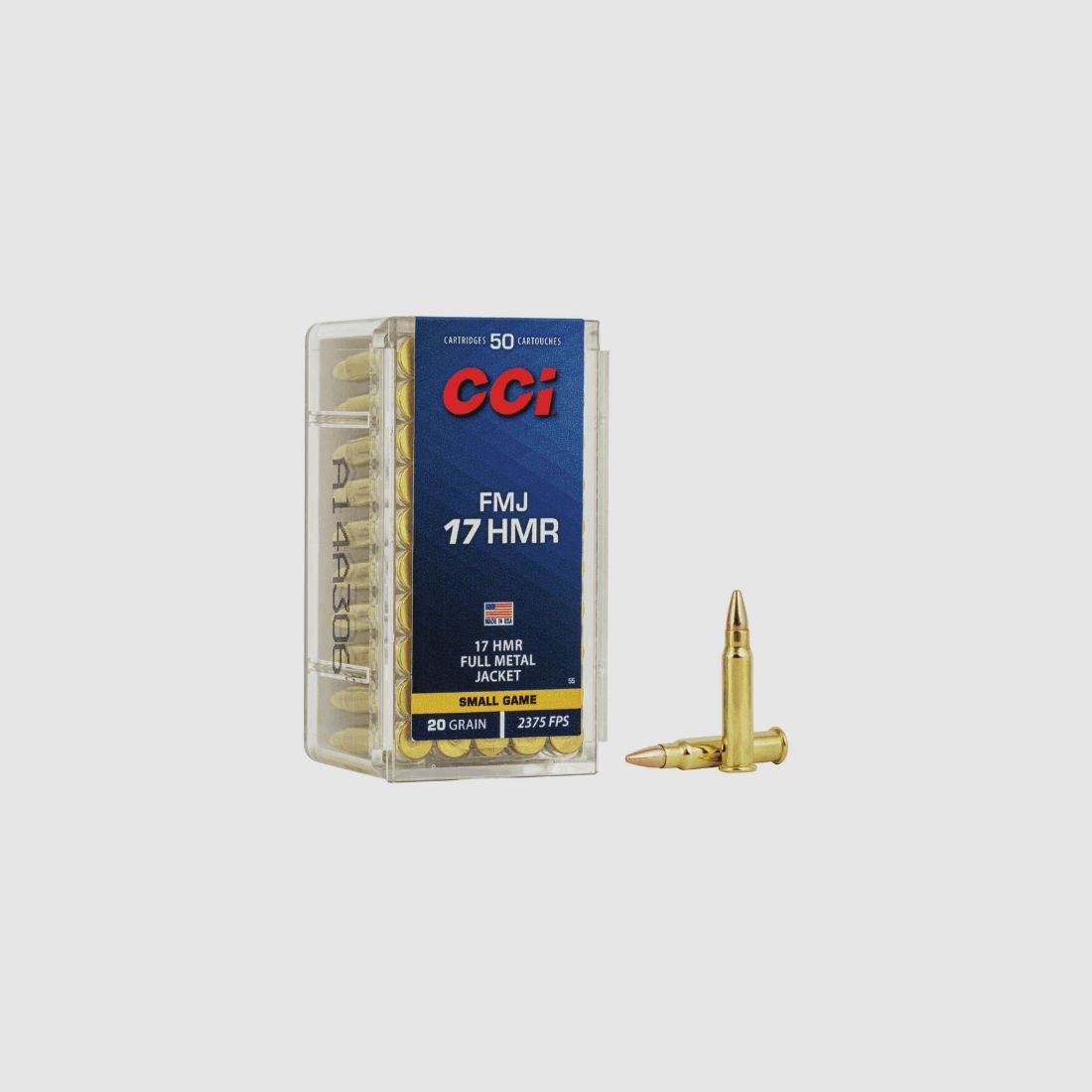 CCI .17HMR FMJ 1,29Grammi / 20gr 50Pz
