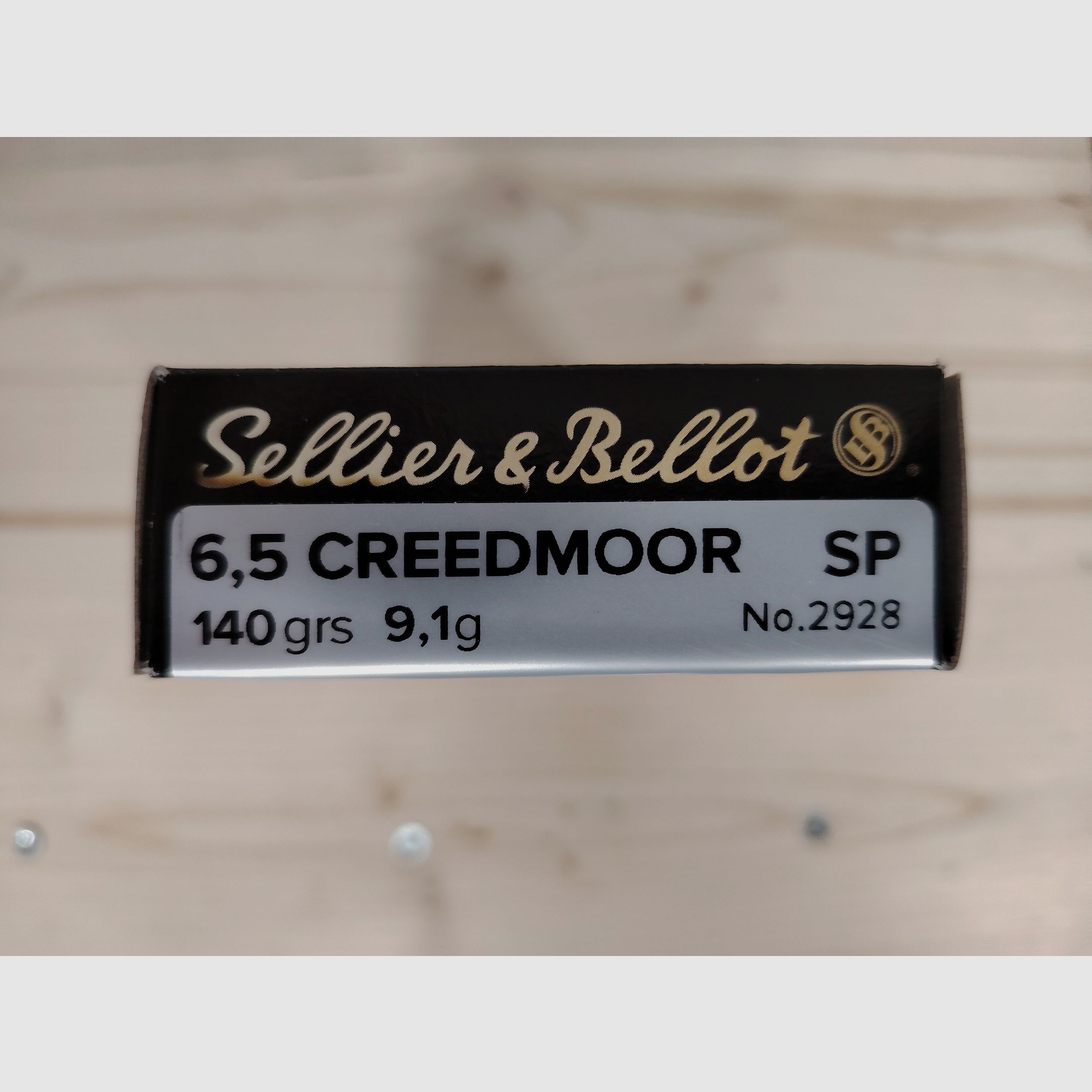 300  Patronen |  Sellier & Bellot | 6,5 Creedmoor  SP| 140 grs.  -9,1g | No.  2928