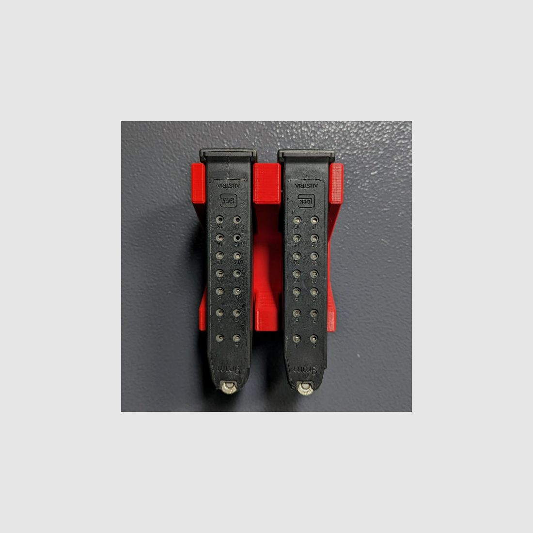 Magnetischer Glock-Magazinhalter für zweireihige .45 ACP & 10mm Auto Magazine für Waffenschrank - Zubehör für den Waffenschrank
