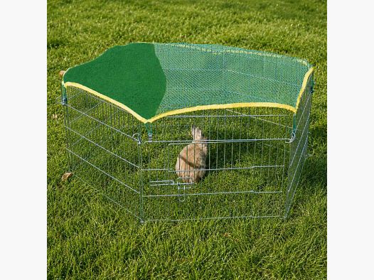 Sechseckiger Käfig + Schutznetz für Nagetiere oder Welpen