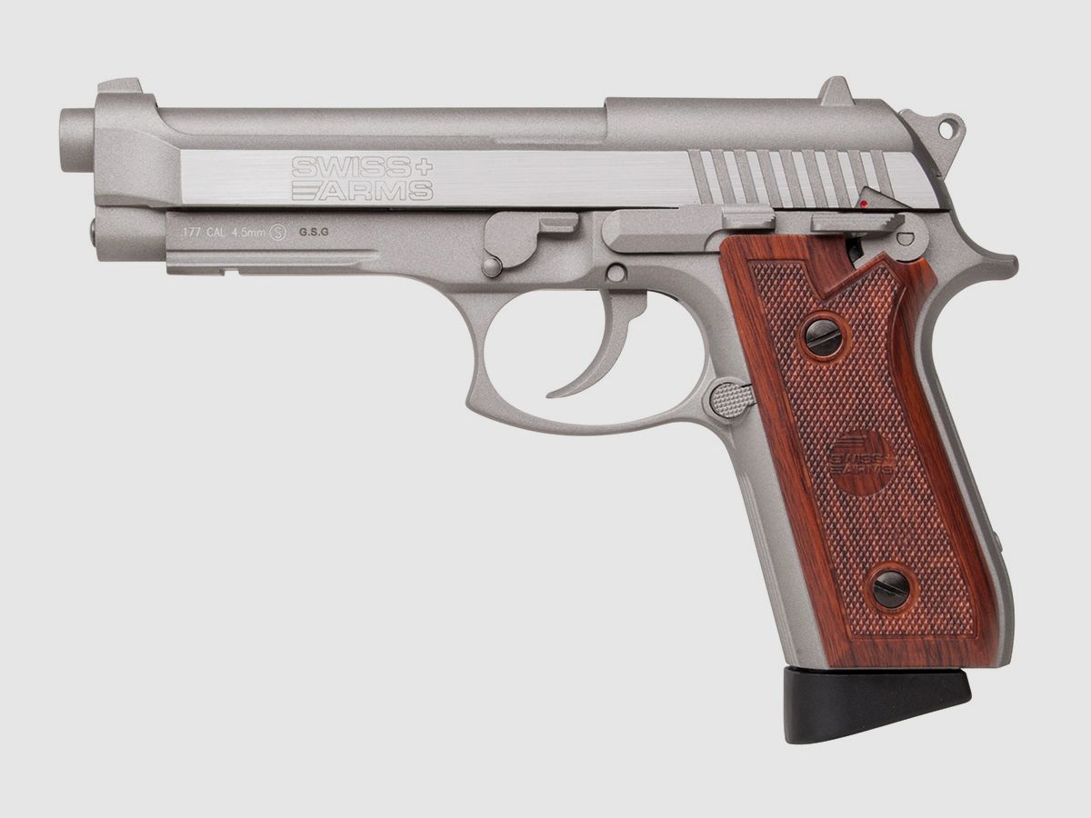 Swiss Arms SA92 Stainless 4,5mm BB - Druckluft Co2 BlowBack