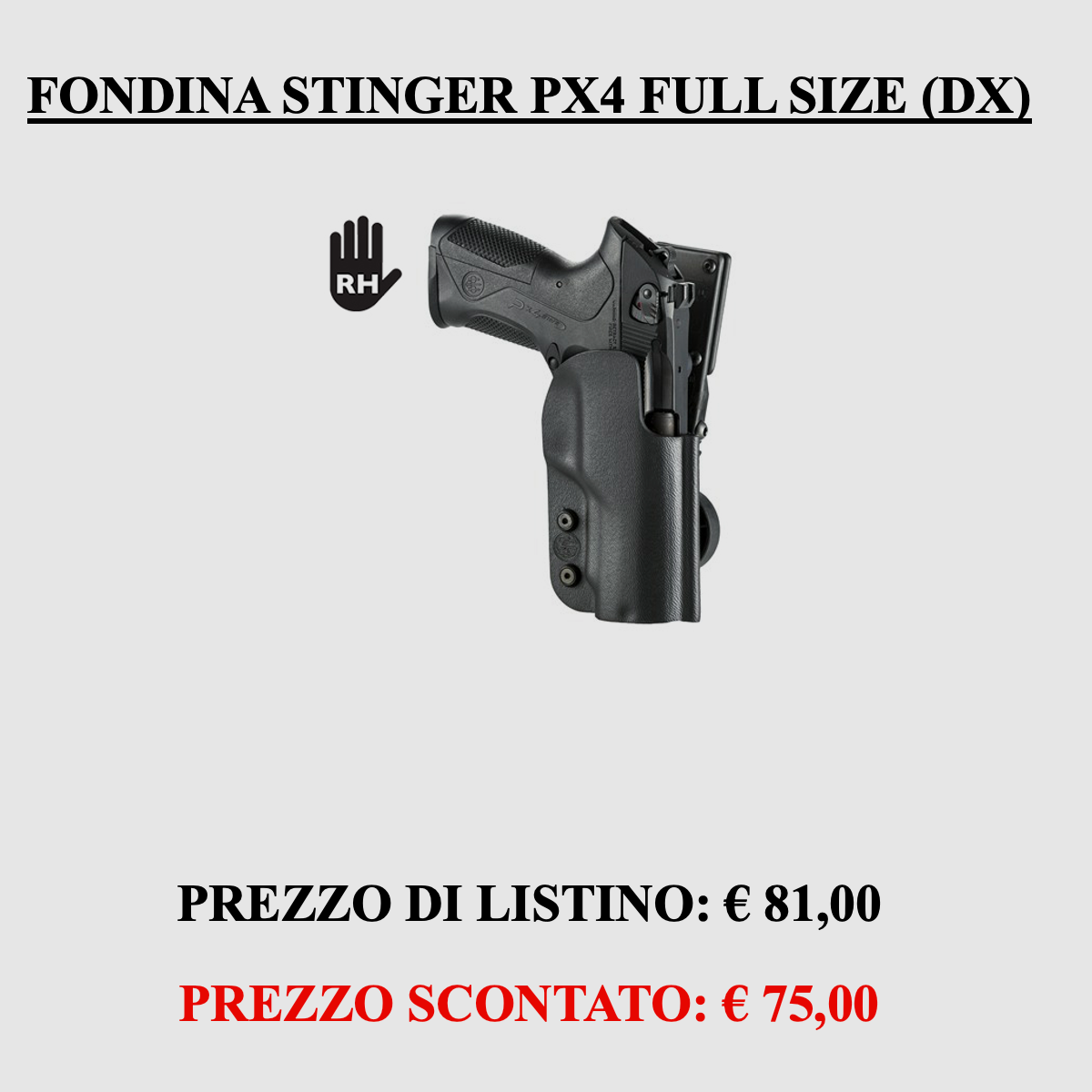 Beretta – Beretta Holster Stinger für PX4 Full Size (rechts), Bild 1 von 6