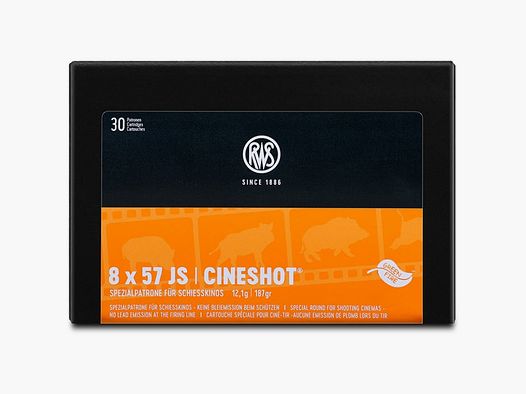 RWS Cinetir Patronen - Kal. 8x57 JS 12,1 g / 187 gr / Per 1