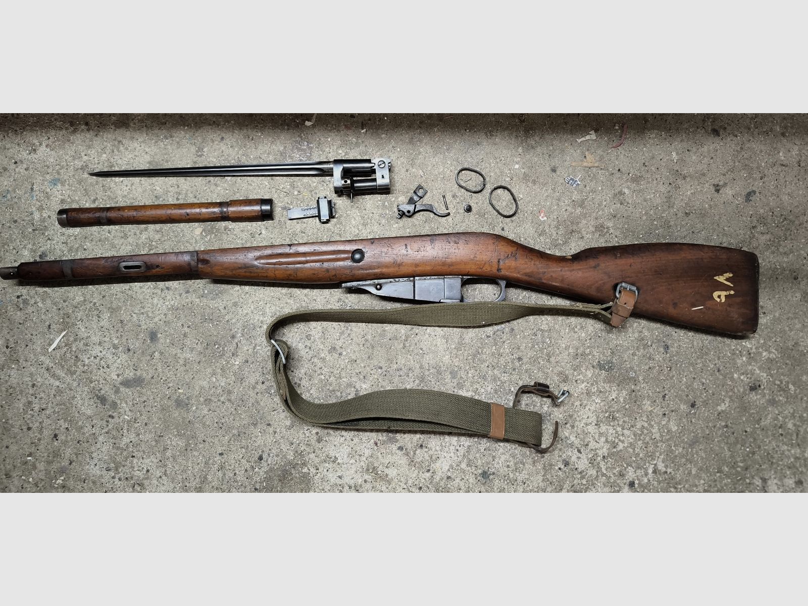 org. Mosin Nagant Schaft und Teile
