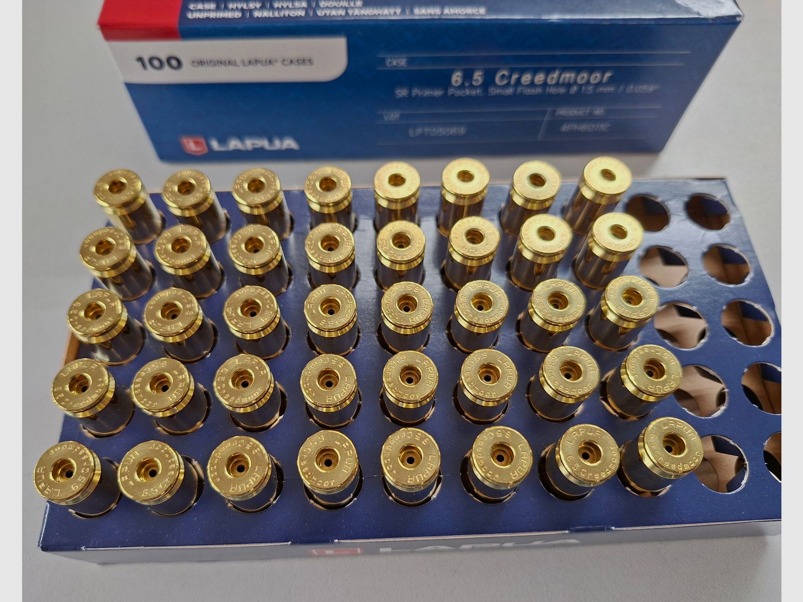 140 Lapua 6.5 Creedmoor Premium Hülsen 4PH6011C Neu