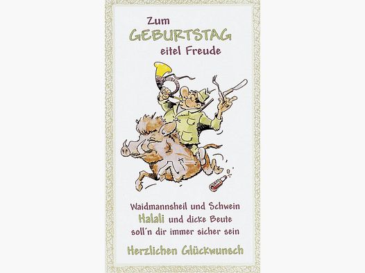 Jagd Geburtstagskarten - 8