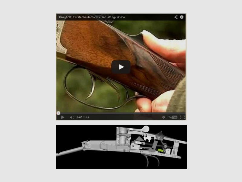 KRIEGHOFF supplément pour option sur arme neuve : mécanisme de détente automatique pour Optima-Ultra-Classic