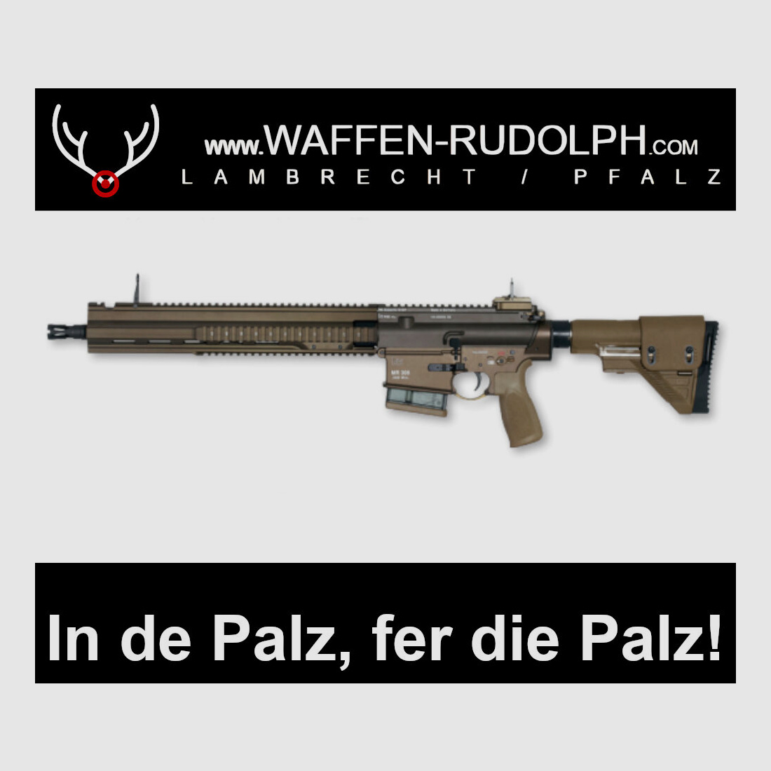 Heckler & Koch Selbstladebüchse MR 308 A3-28 16,5" LL sandfarben 308Win