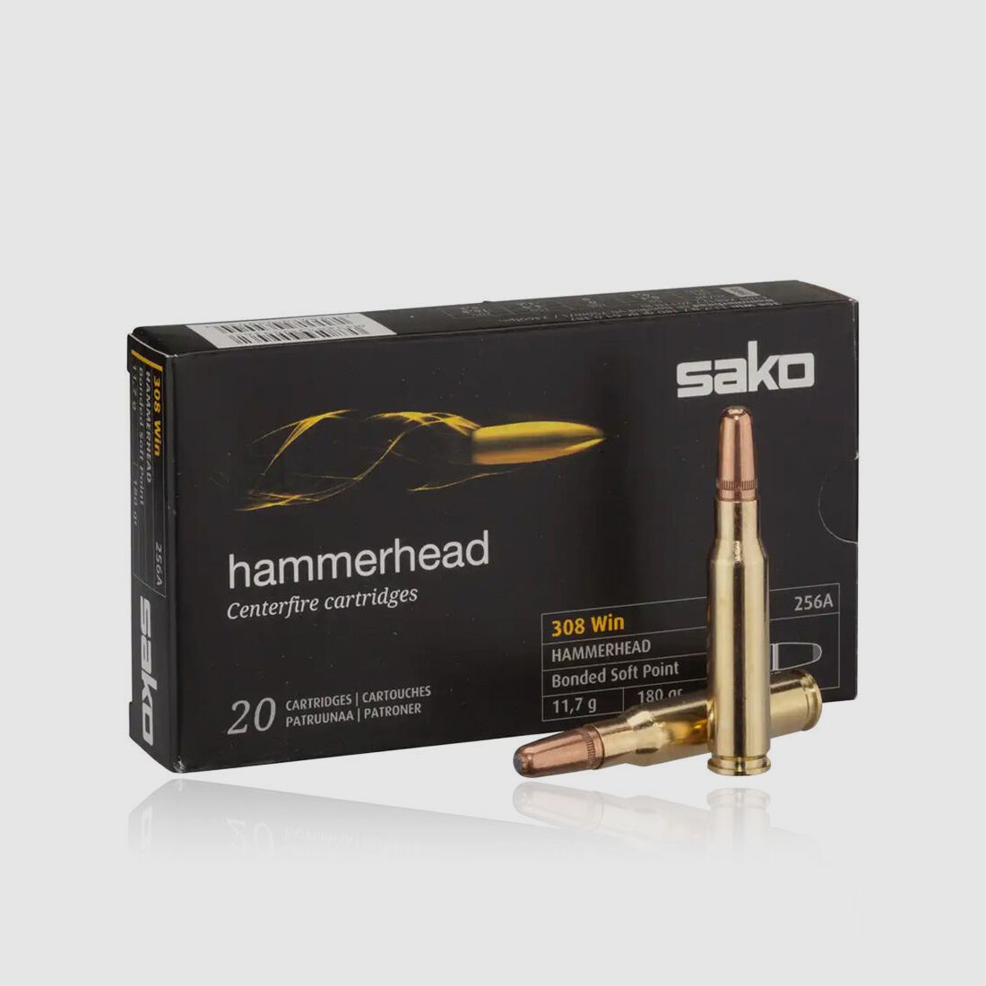 Sako Hammerhead Büchsenpatronen SP 11,7g / 180 grs .308 Win