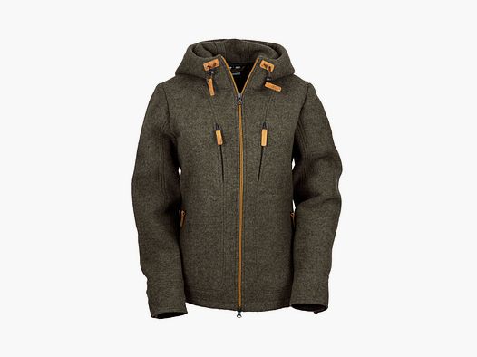 Lodenfleecejacke "Kapuzenwally" Mod. 2023, Schiefer